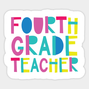 4th Grade Teacher Gift Idea Cute Back to School Sticker